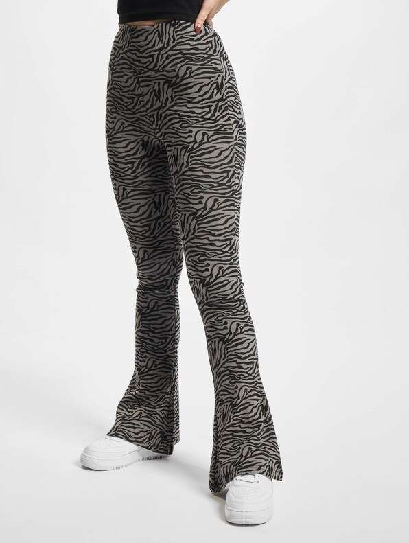 Ladies High Waist Zebra Boot Cut-2