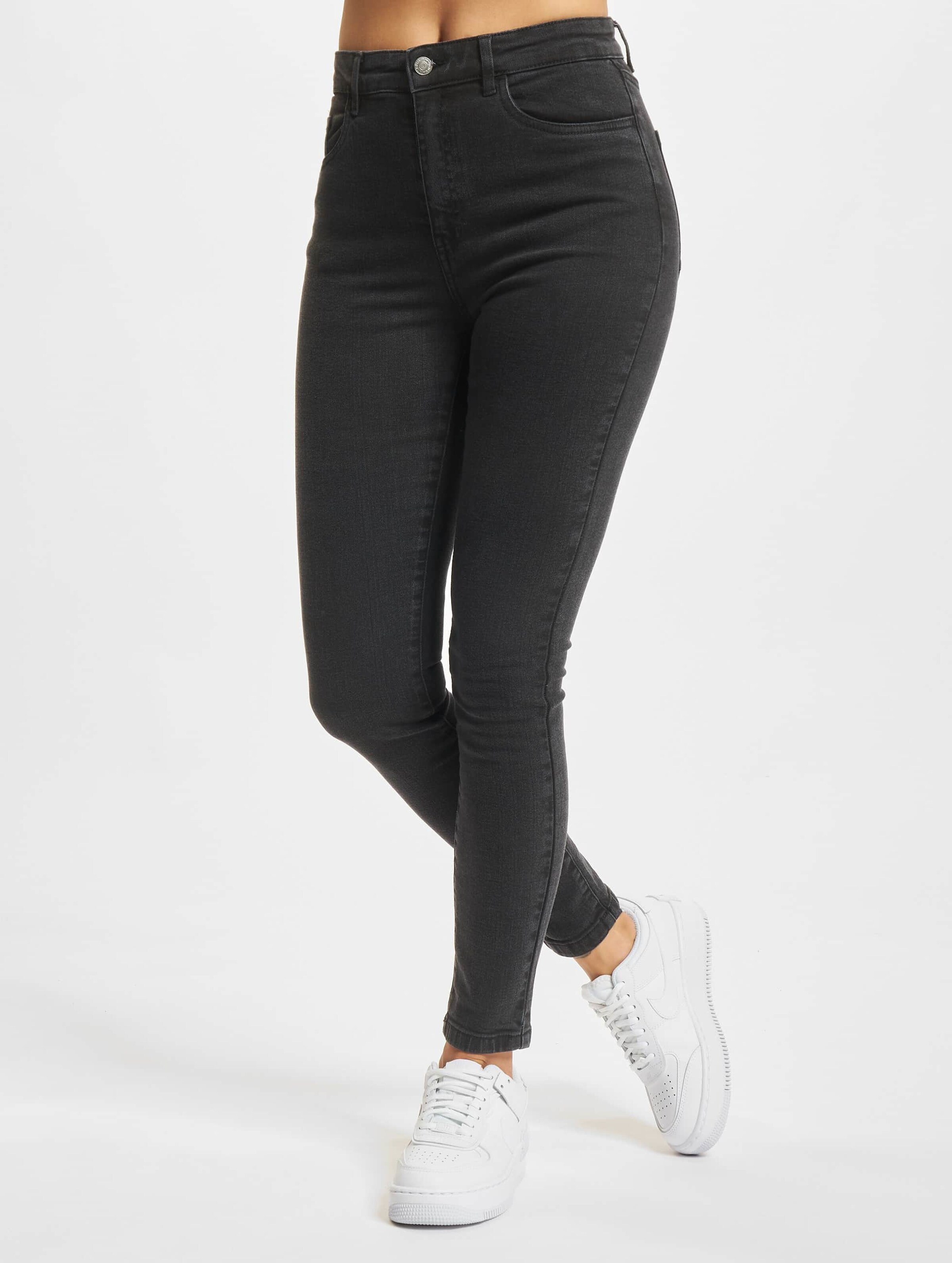 Denim Project Dpwmaja Highwaist Skinny Jeans Vrouwen op kleur grijs, Maat 3332