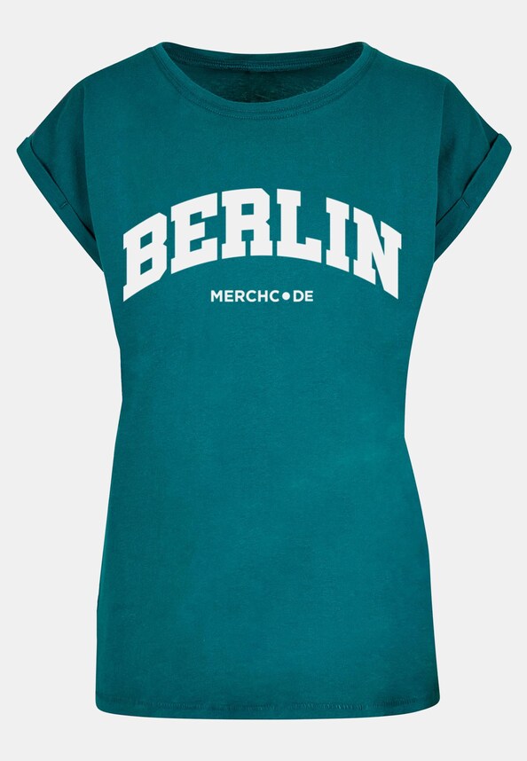 Ladies Berlin Wording - T-Shirt-4