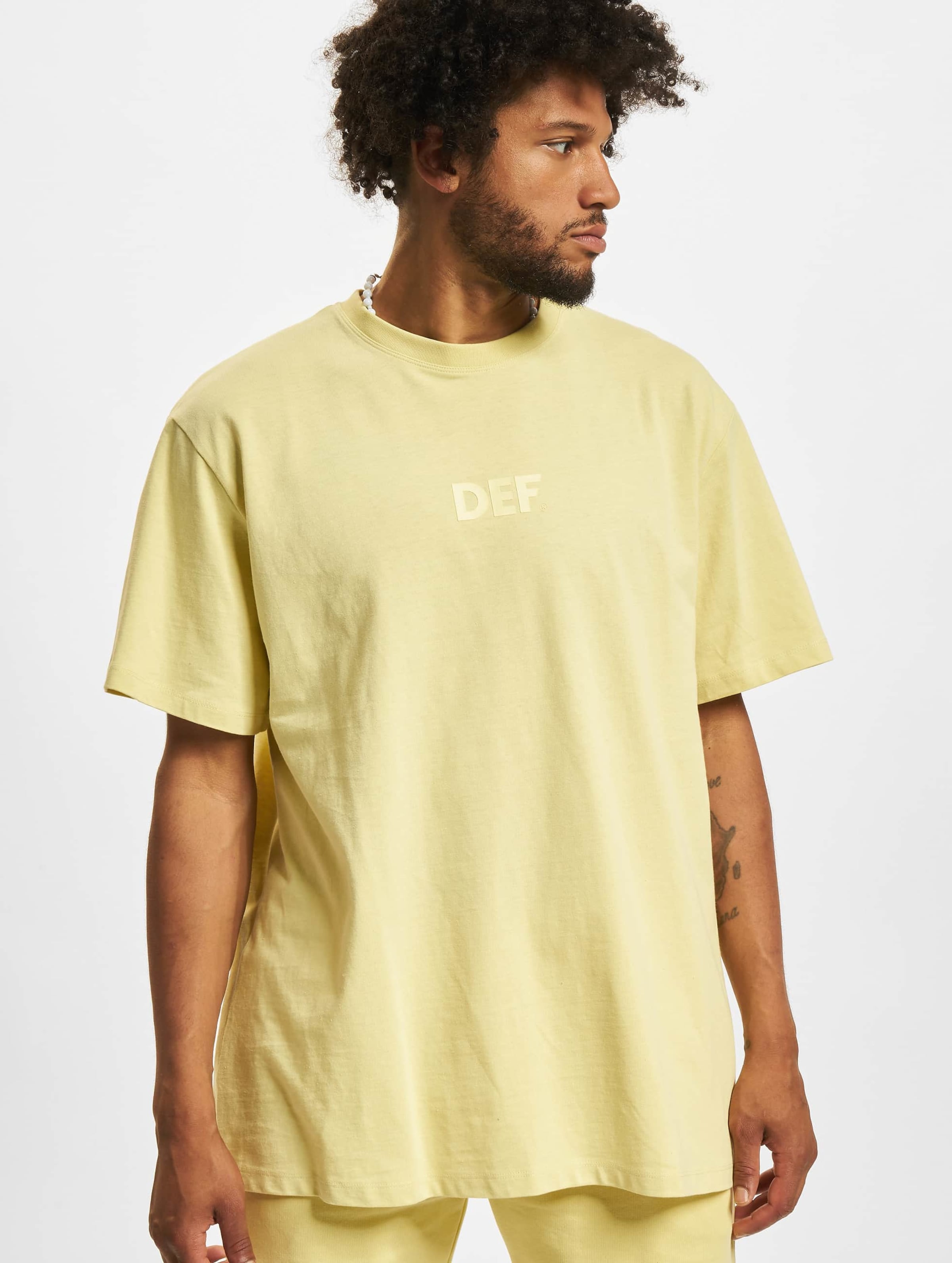DEF Roda T-Shirt Mannen op kleur geel, Maat XXL