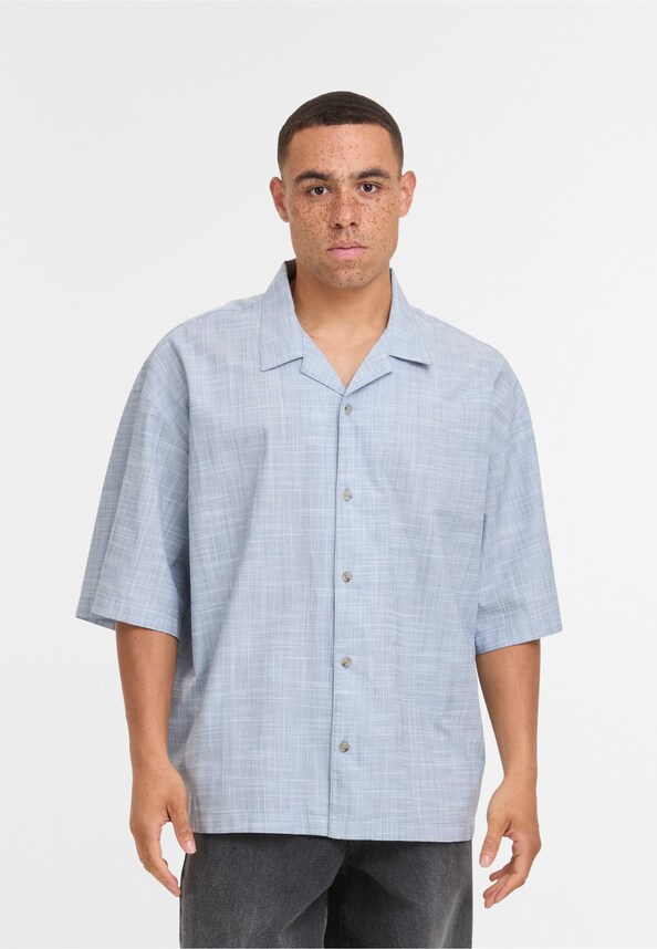 Boxy Structured Short Sleeves Shirt-0
