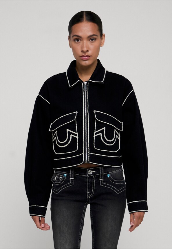 ROPE STITCH DENIM JACKET-0
