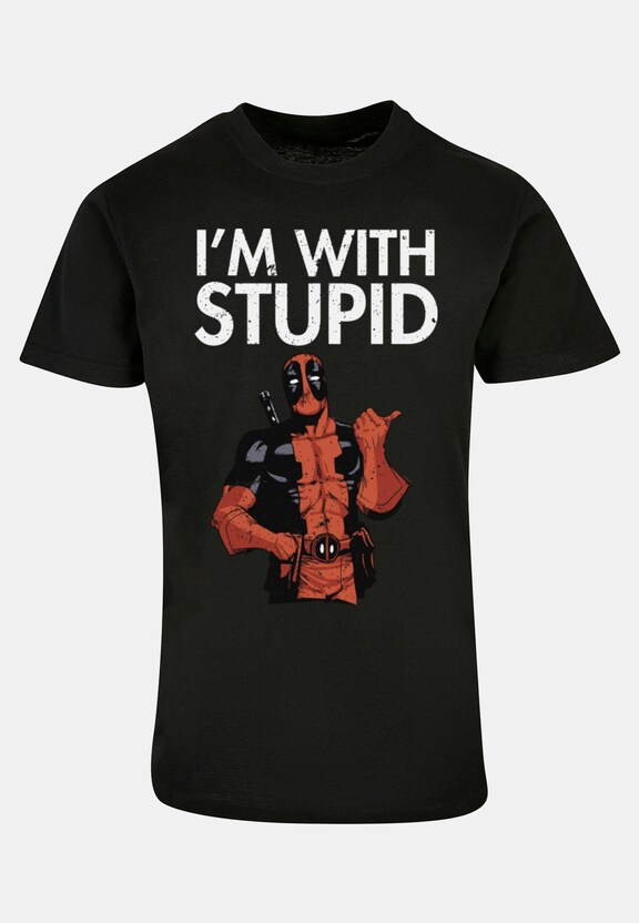 Deadpool - I Am With Stupid Basic-2