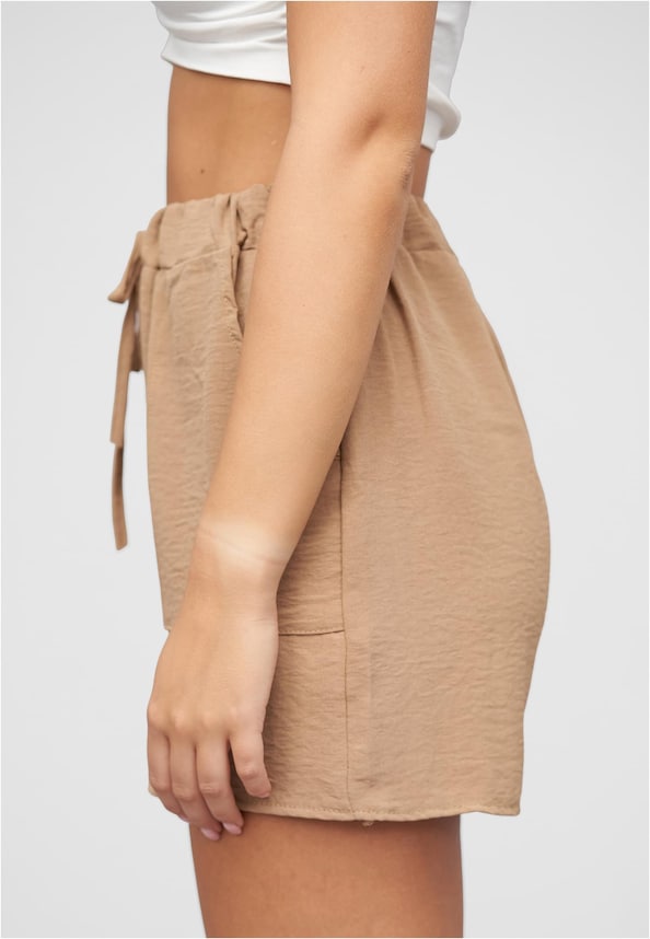 Musselin Shorts m. aufgesetzten Taschen-2