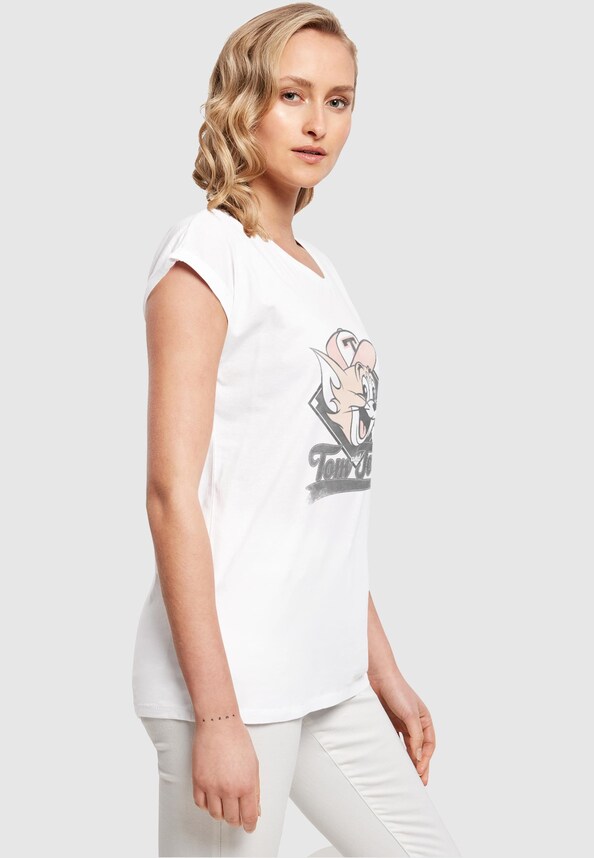 Ladies Tom and Jerry - Baseball Caps T-Shirt-3