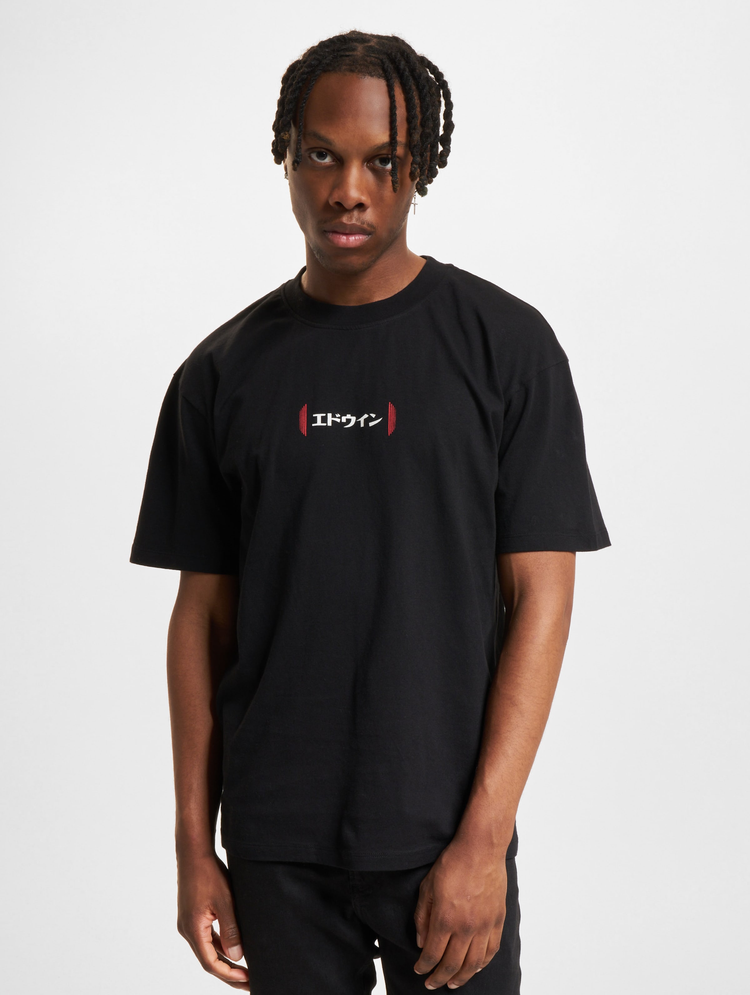 Edwin Aurora T-Shirt Männer,Unisex op kleur zwart, Maat S