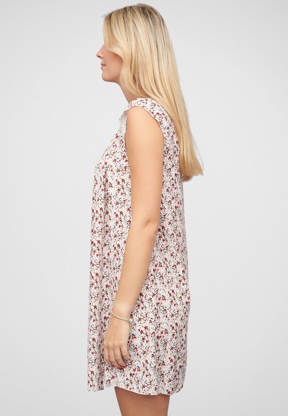 V-Neck Kleid mit Flügelärmeln-2