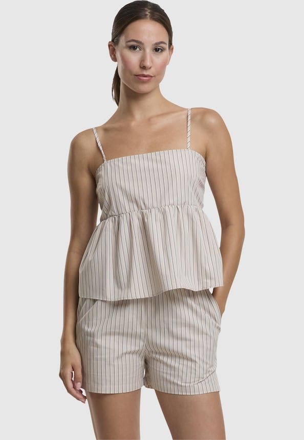 Ladies Striped Cotton Cami Top-0