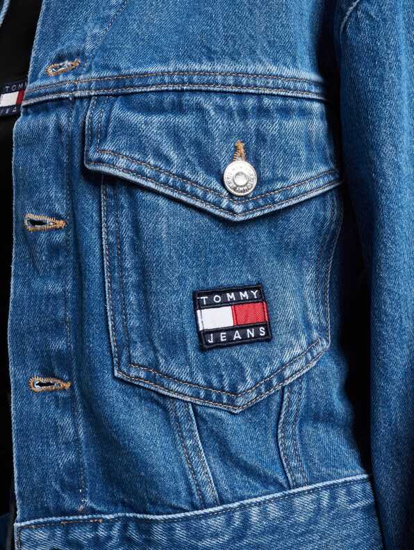 Tommy Jeans Claire Cropped Flag Jeansjacke | DEFSHOP | 28119