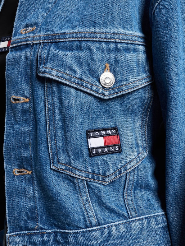 Tommy Jeans Claire Cropped Flag Jeansjacke | DEFSHOP | 28119