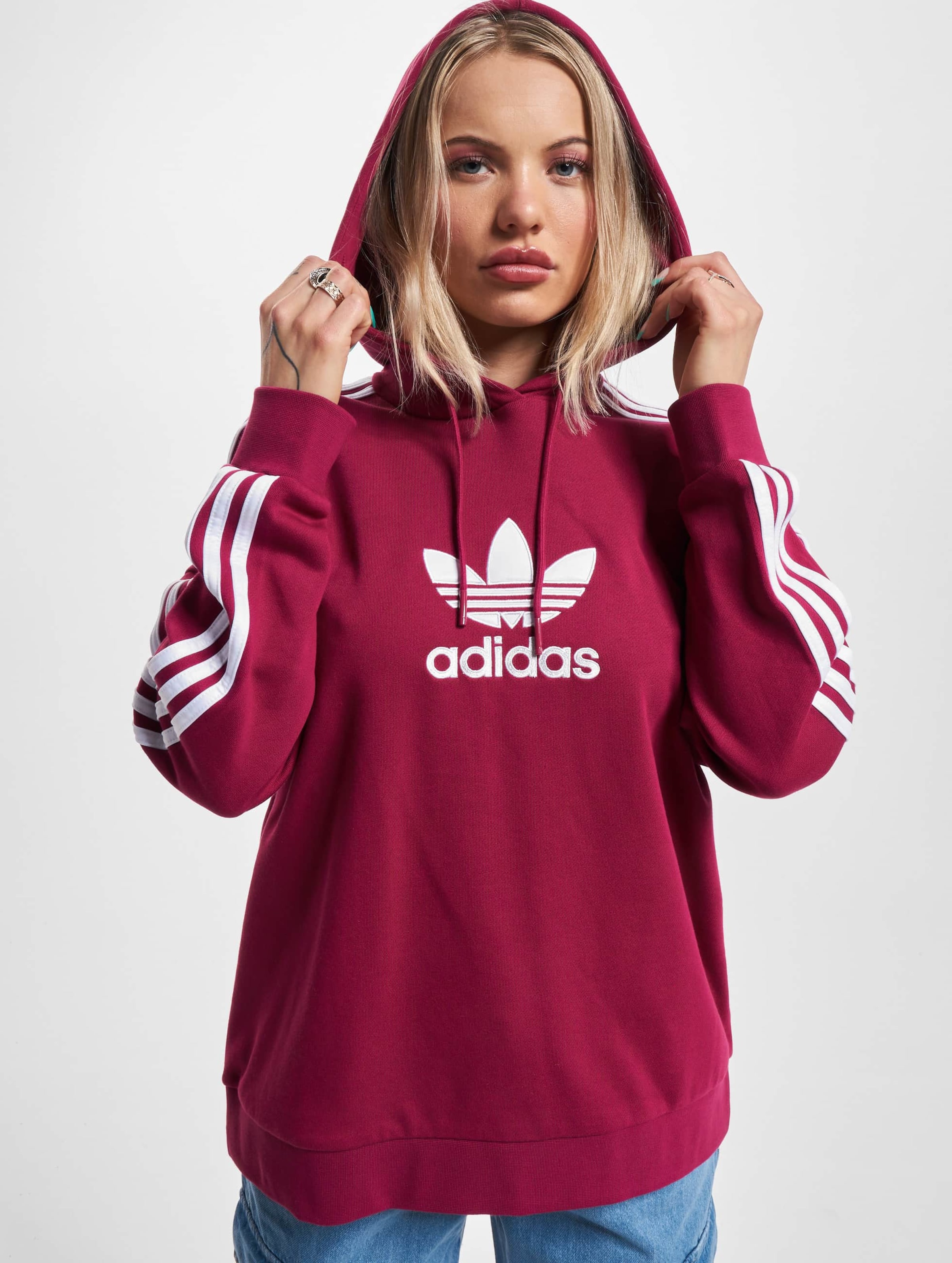 Adidas originals cheap hoodie maroon