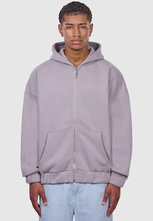HEAVY OVERSIZE EMBO ZIPPER HOODIE