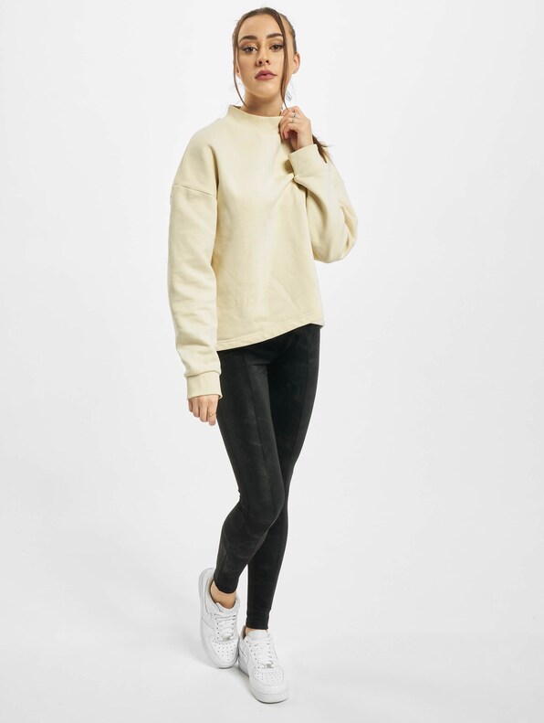Ladies Oversized High Neck Crew -3