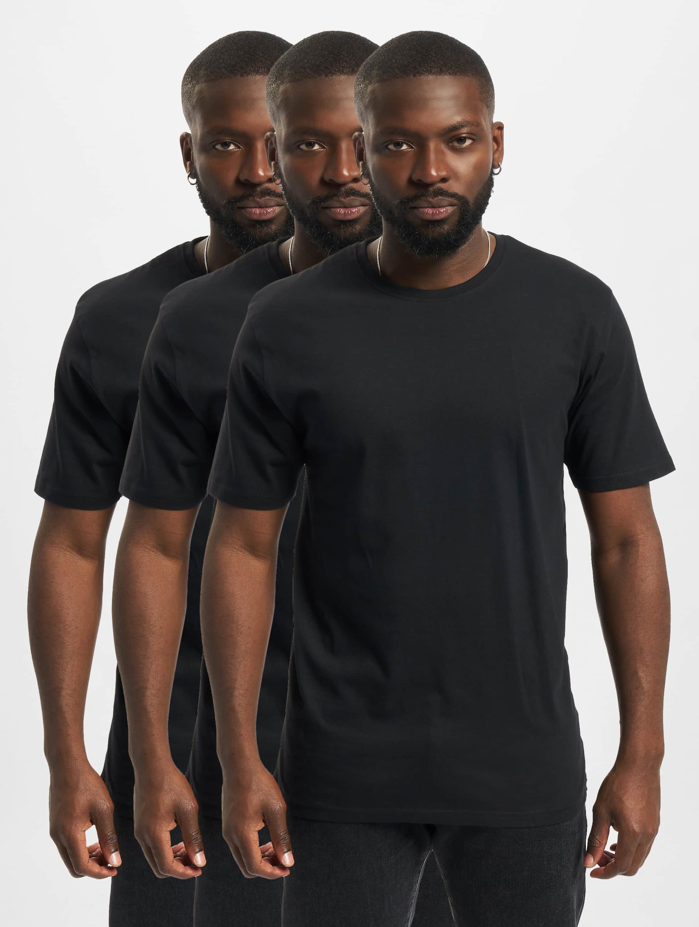 Denim Project 3-Pack T-Shirts Mannen op kleur zwart, Maat 2XL