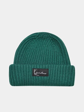 KA223-008-9 Signature Fisherman Beanie dark green