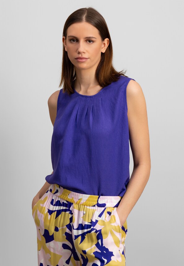 TOP PLEATS LINEN MIX-0