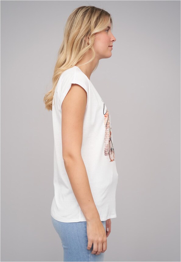 Ladies Grateful/Bike02 Tee-3