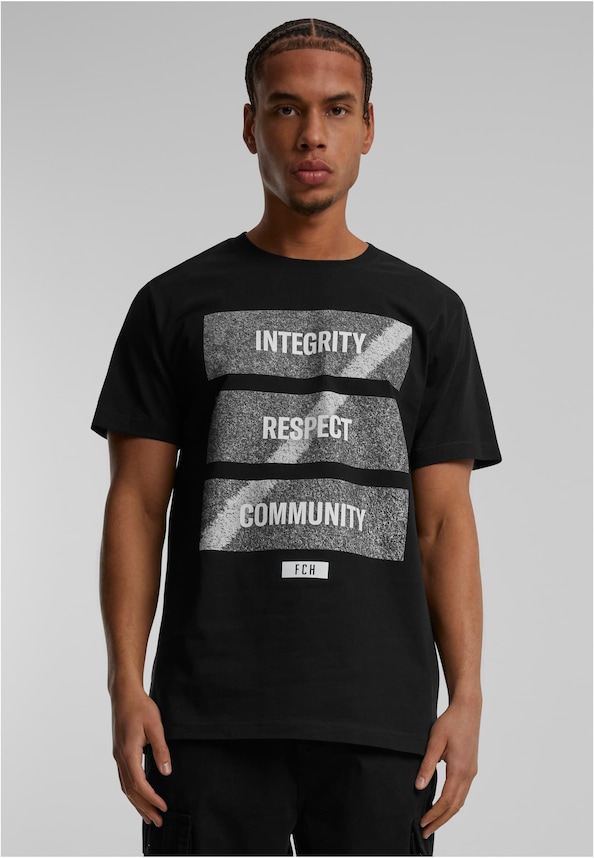 Footballs Coming Home Integrity, Respect, Community Tee-2