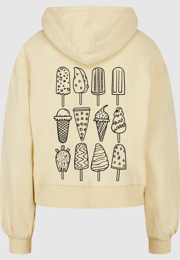 Ladies Ice Cream Oversized Hoody-3