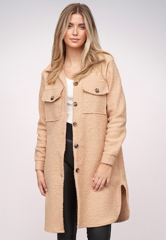 Teddy Coat with buttons and chest pockets