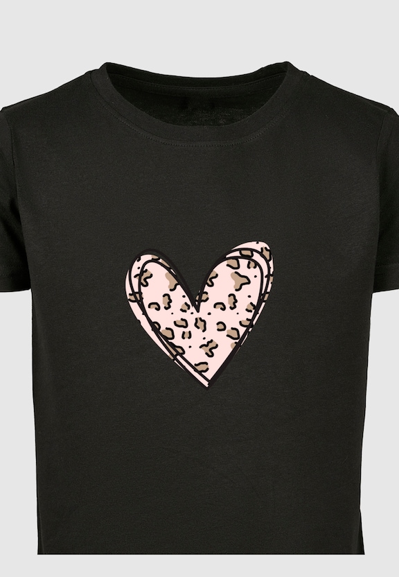 Valentines Day - Leopard Heart Short Sleeve Tee-2