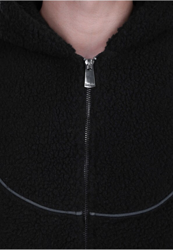 WAVY TEDDY ZIP HOODIE-4