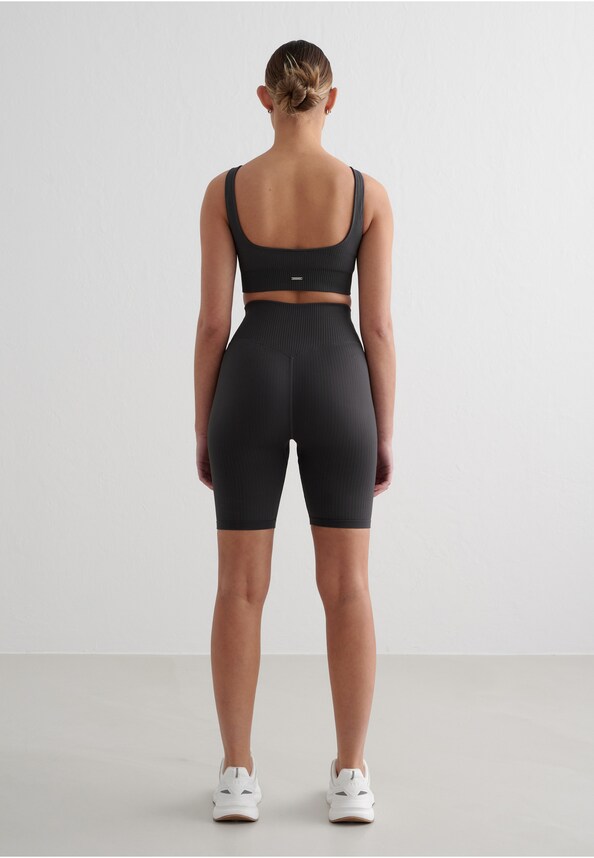 Ribbed Seamless Biker -4
