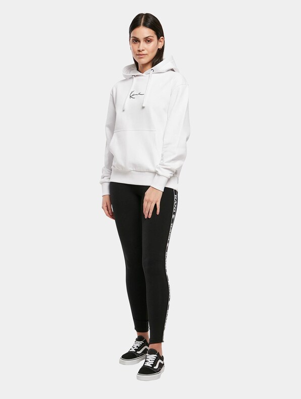 Small Signature Essential Loose Fit Hoodie white-3