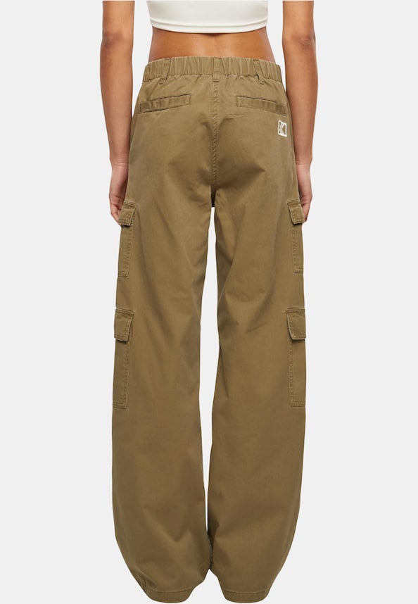 KW241-061-1 Karl Kani Small Signature Washed Cargo Pants-1
