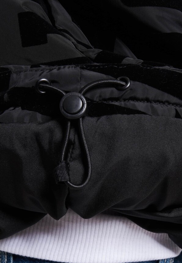 JM233-016-1 SJ Script Logo Geometric Aop Puffer Jacket-5