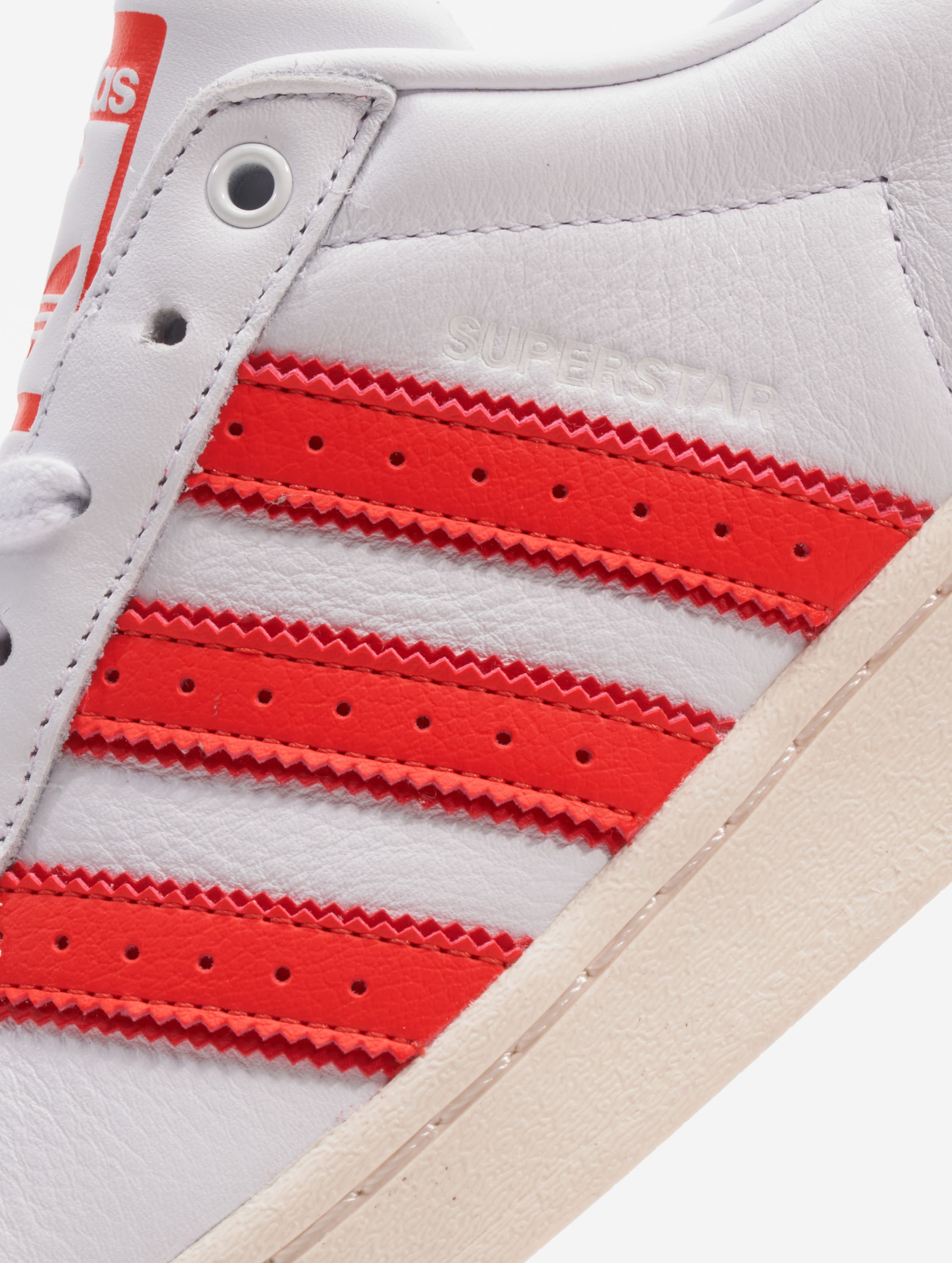 Adidas superstar high top red hotsell