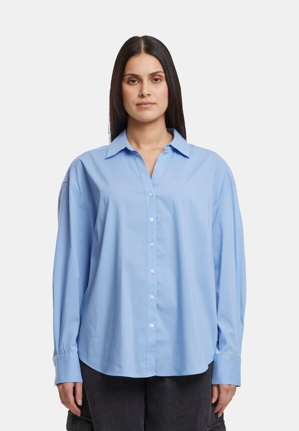 Urban Classics Ladies Oversized Cotton Blouse-2