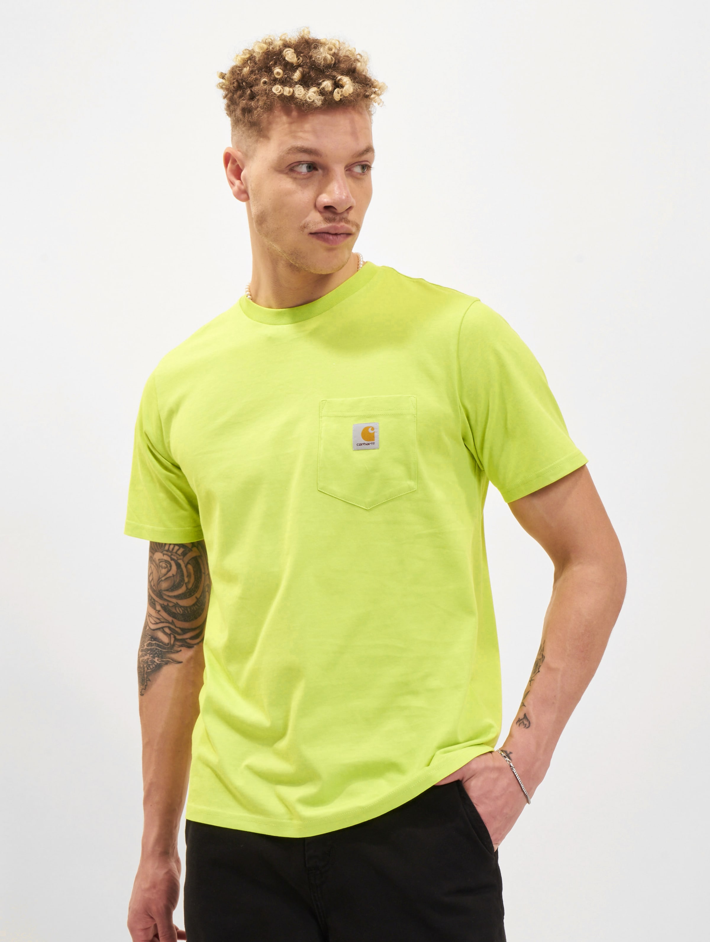 Carhartt WIP Pocket T-Shirt Männer,Unisex op kleur groen, Maat M