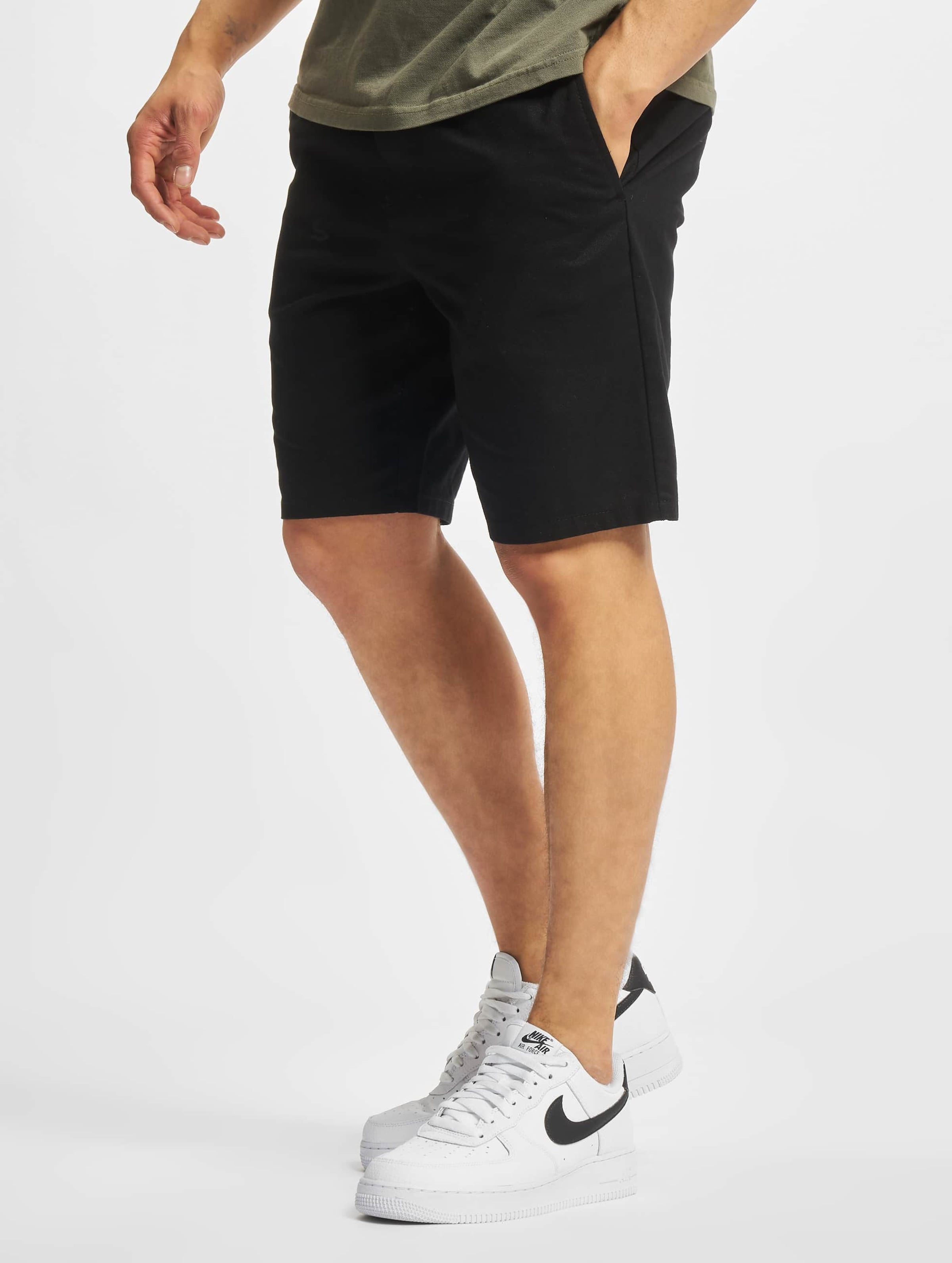 Only & Sons Linus Linen Mix Gw 1824 Shorts Mannen op kleur zwart, Maat XL