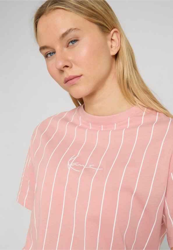 Small Signature Essential Pinstripe OS Tee-3