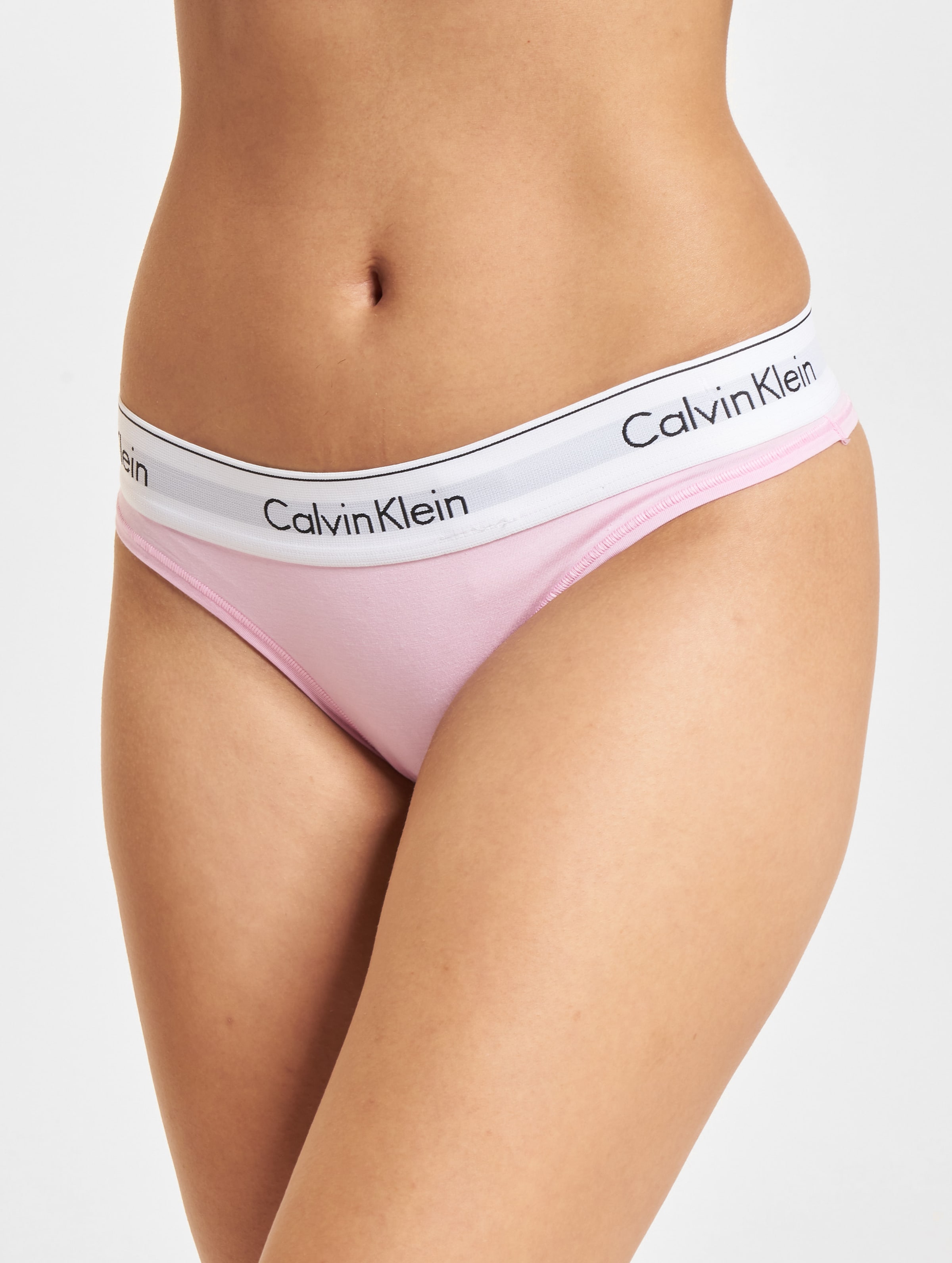 Calvin Klein Thong String Frauen,Unisex op kleur roze, Maat S