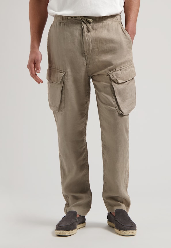 James Cargo Pants Linen-0