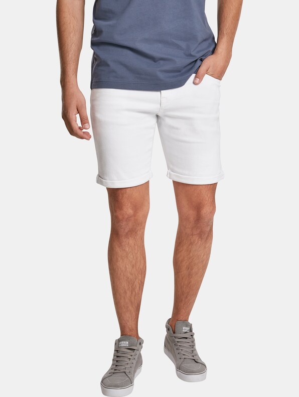 5 Pockets Slim Fit Denim Shorts-0