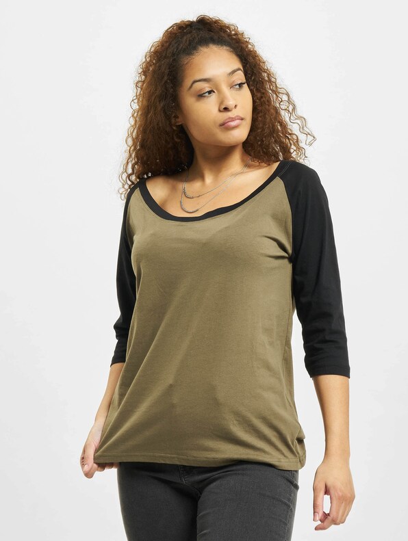 Ladies 3/4 Contrast Raglan-2