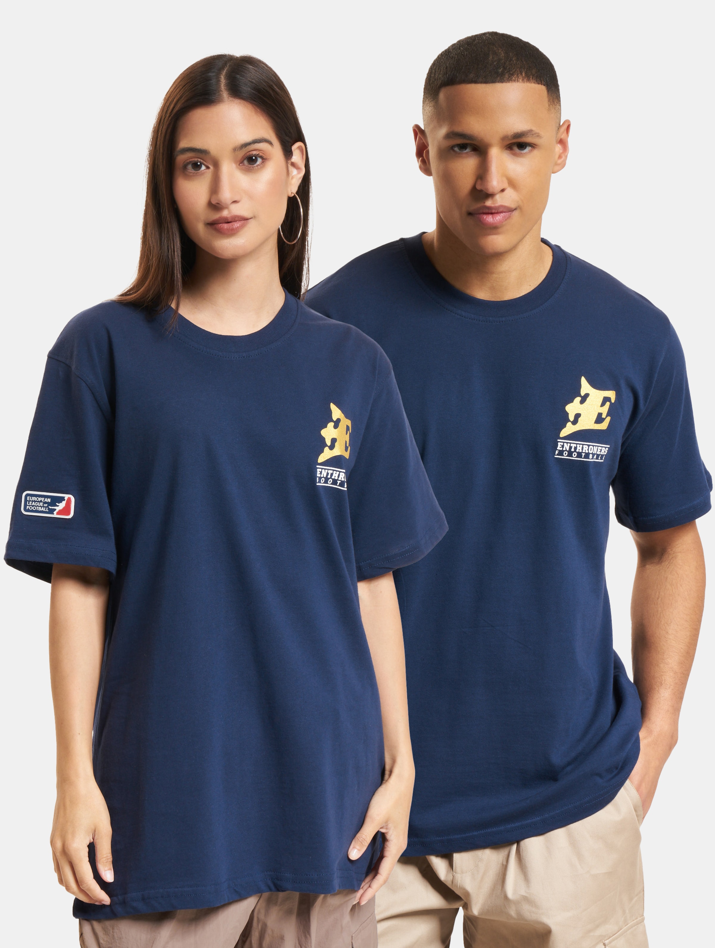 European League Of Football ELF Fehérvár Enthroners 3 T-Shirt Unisex op kleur blauw, Maat XS