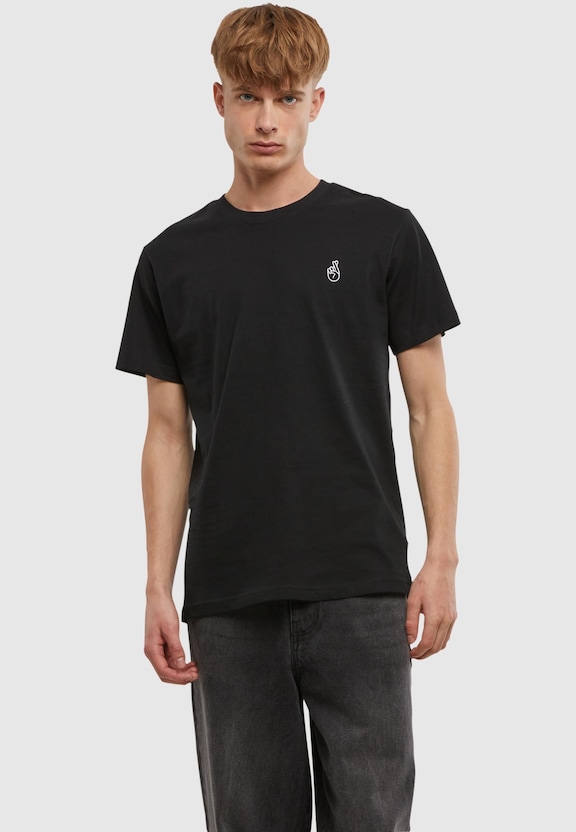 Crossed Fingers Handsign EMB Tee-0