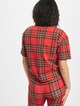 Ladies AOP Tartan Short Oversized Tee-1