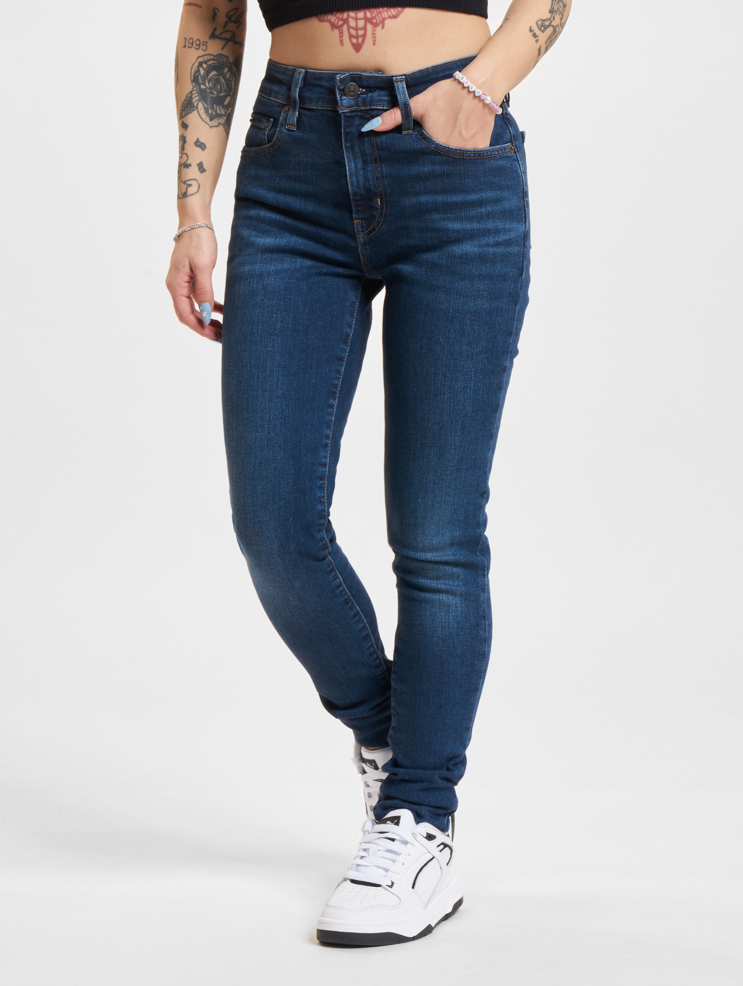 Levi's 721 High Rise Skinny Jeans - Dames - Z7184 Dark Indigo Worn In - W28 X L28