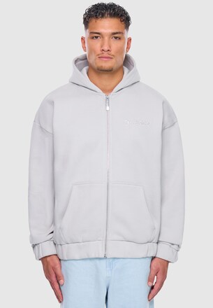 HEAVY OVERSIZE EMBO ZIPPER HOODIE