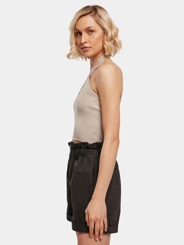 Ladies Rib Knit Crossed Neckholder-2