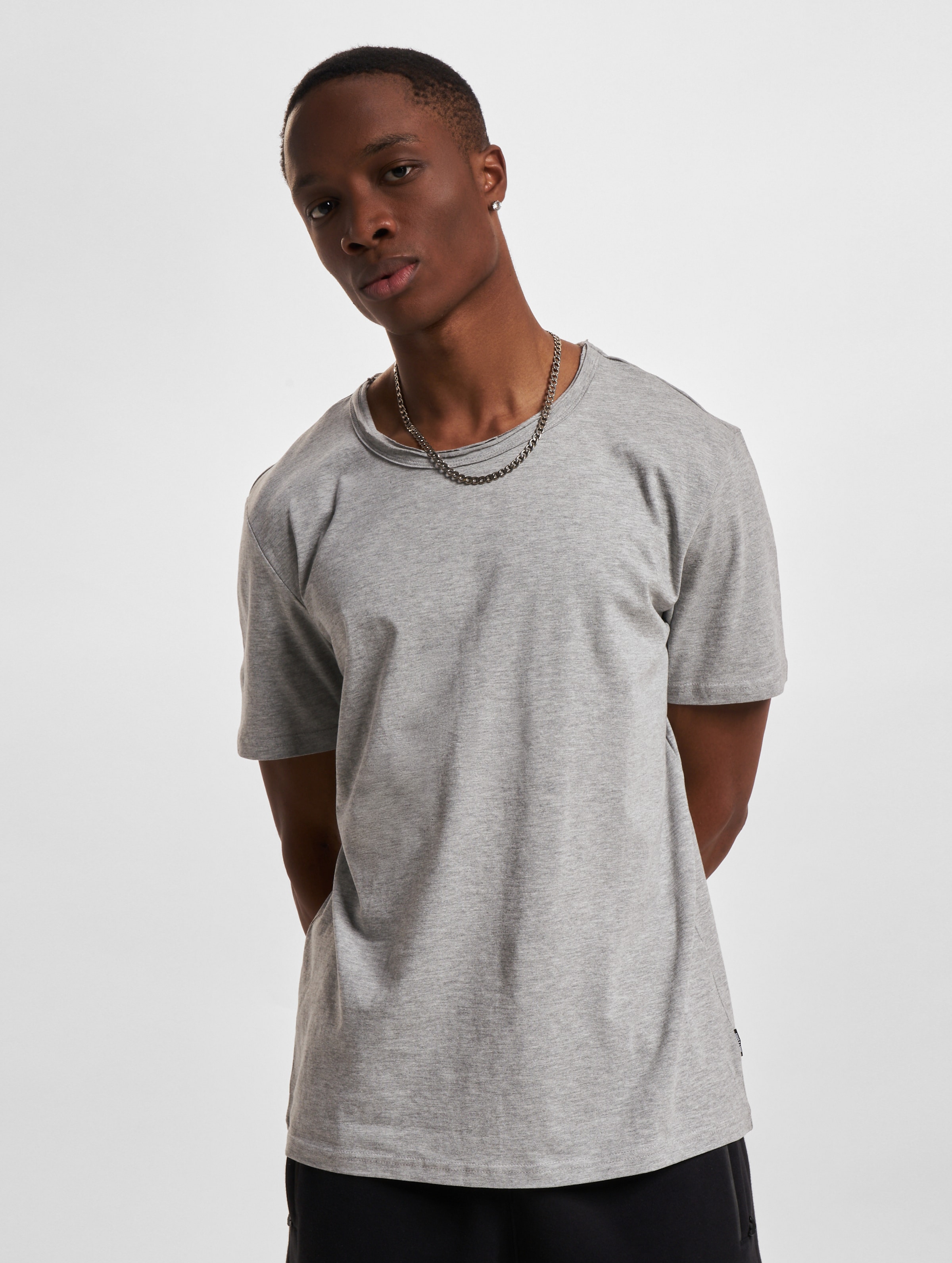 Only & Sons Albert Melange T-Shirt Mannen op kleur grijs, Maat L