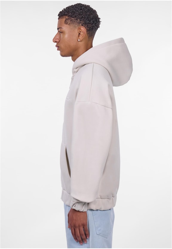HEAVY OVERSIZE EMBO ZIPPER HOODIE-2