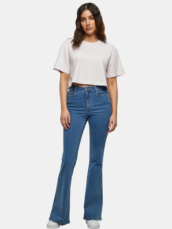 Build Your Brand Ladies Short Oversized Tee-3