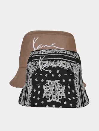 Karl Kani Ka223-026-1 Signature Paisley Reversible Bucket Hat