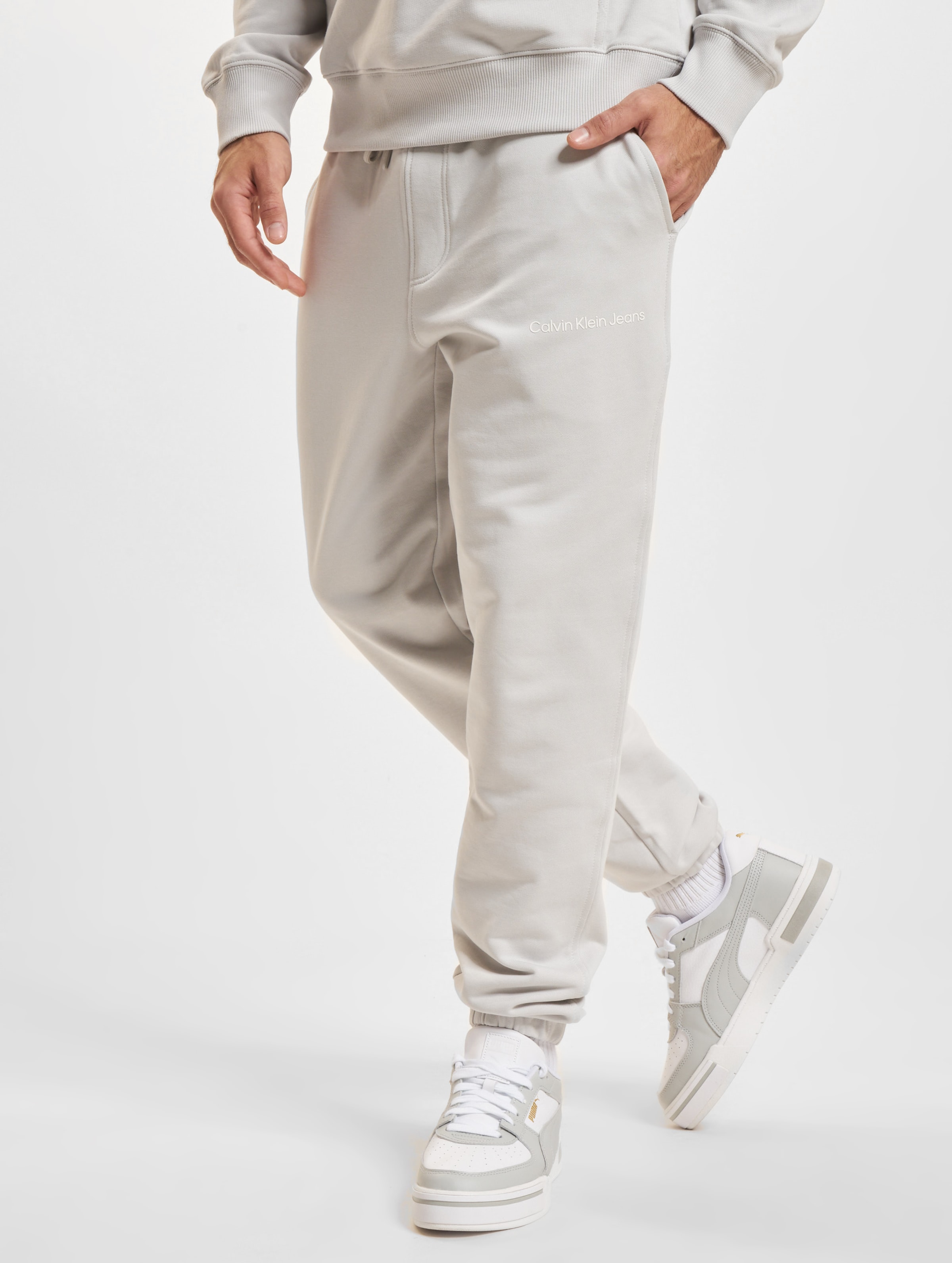 Calvin Klein Jeans Institutional HWK Cargohosen Mannen op kleur grijs, Maat XL